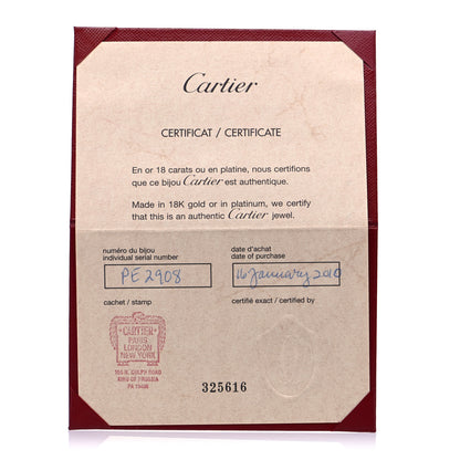 Cartier 18K Yellow Gold Diamond MM D'Amour Earrings 5 of 5