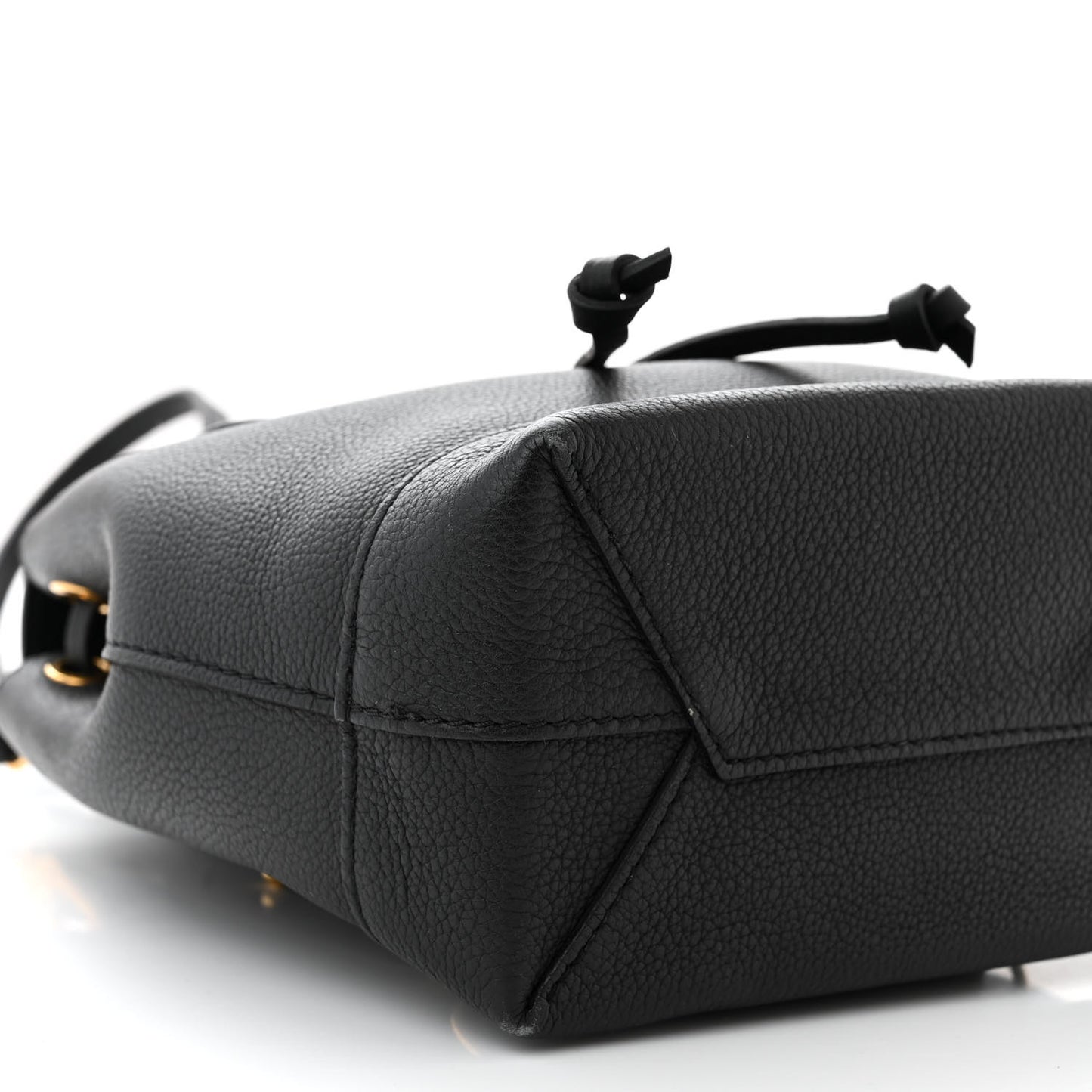 Calfskin Lockme Mini Backpack Black