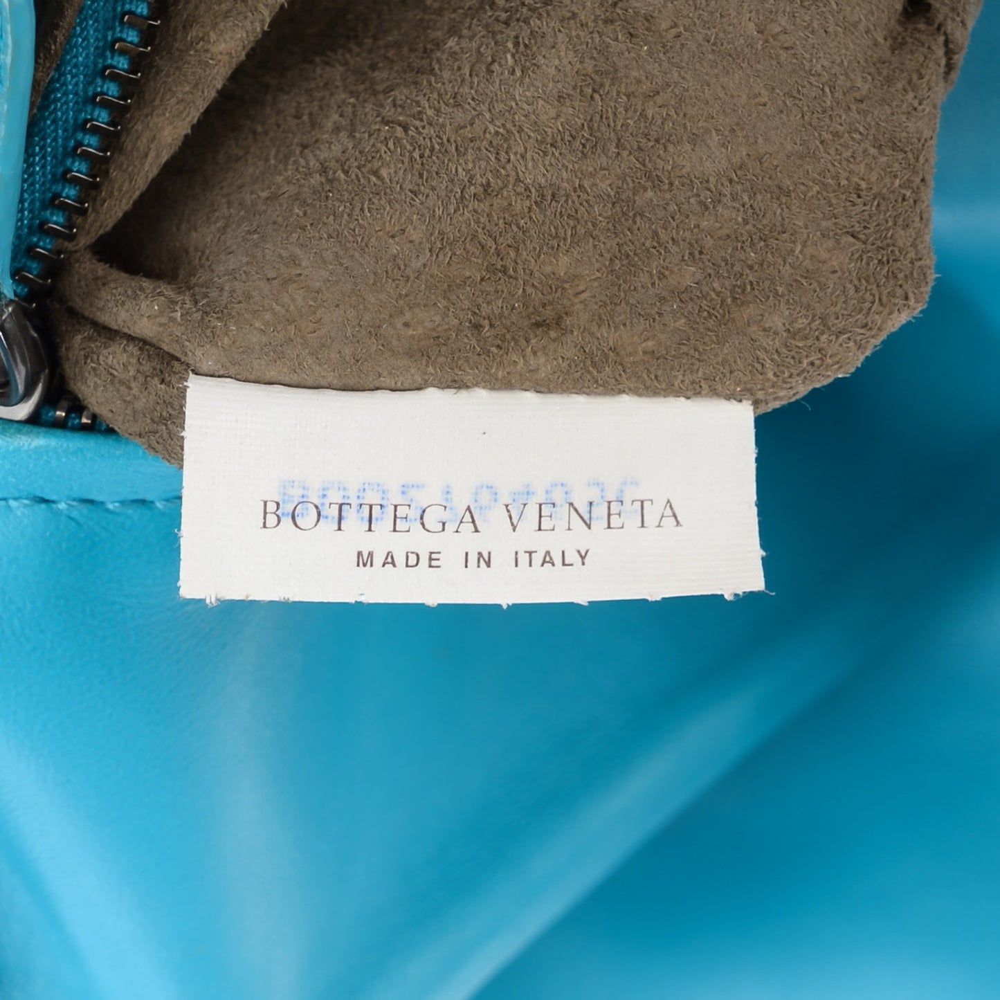 Nappa Intrecciato Shoulder Bag Turquoise
