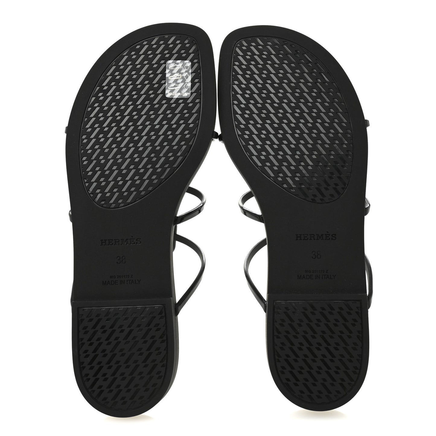 Rubber Womens Mykonos Sandals 38 Black