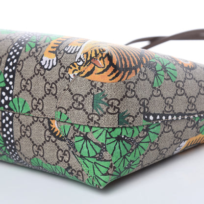 Gucci GG Supreme Monogram Bengal Medium Shopping Tote Beige Yard 10 of 14