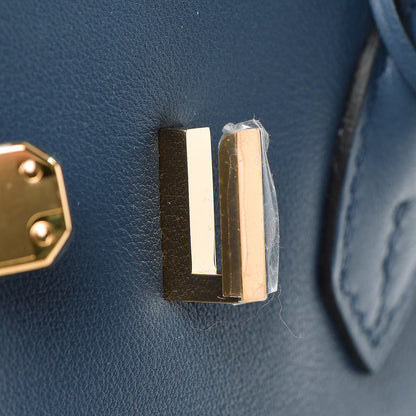 Hermes Swift Birkin 25 Bleu Agate 25 of 33