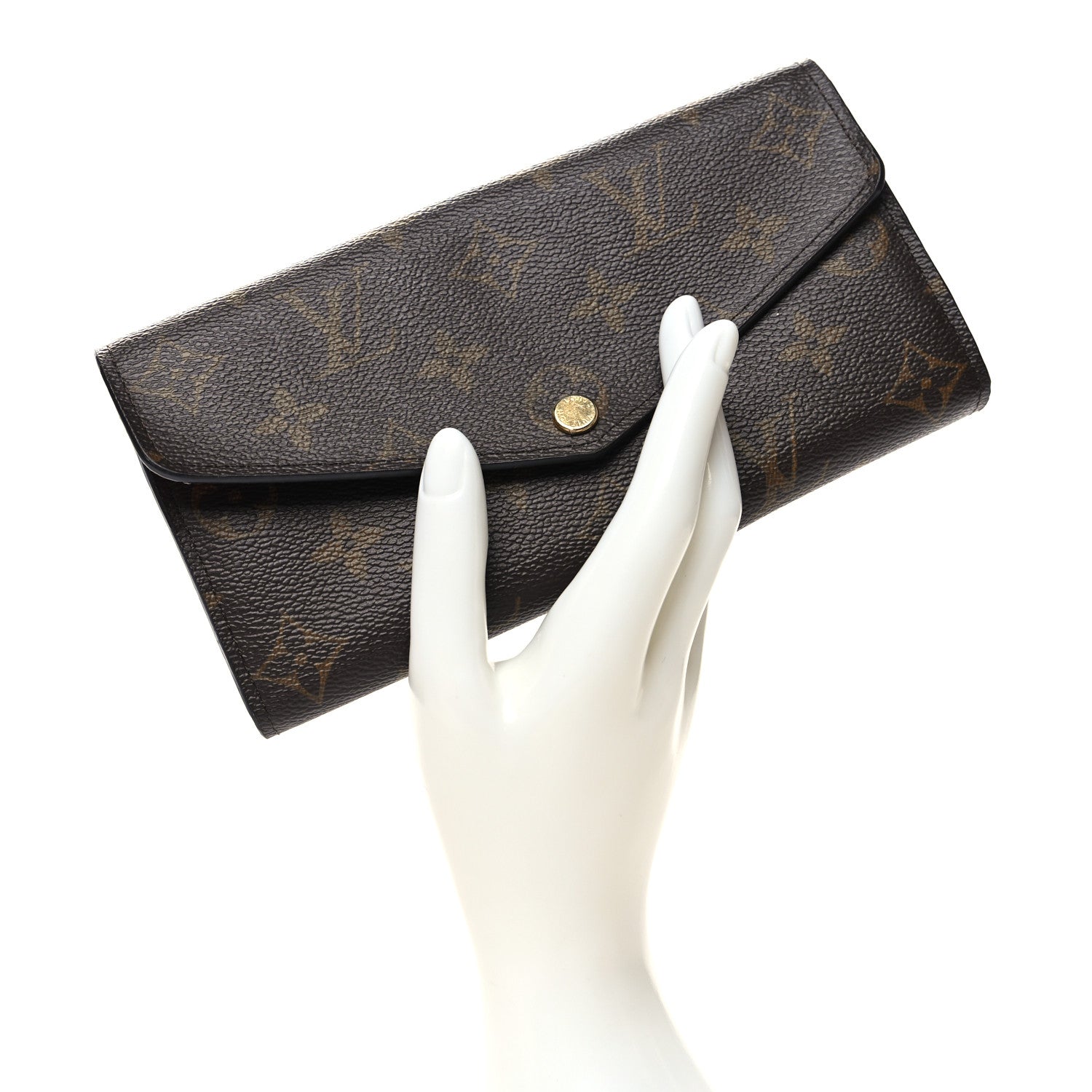 Louis Vuitton Monogram Sarah Wallet NM Coquelicot 2 of 7
