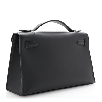 Hermes Swift Kelly Pochette Clutch Black 3 of 7