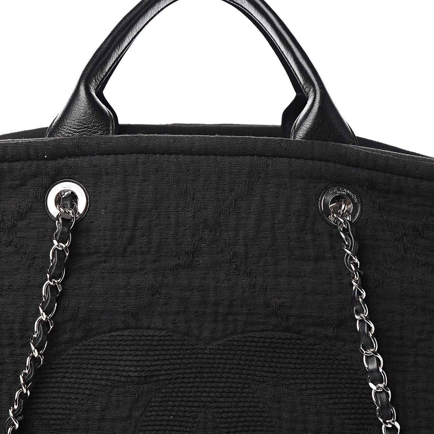 Chanel Canvas Extra Large Double Face Shopping Tote Black 9 of 9