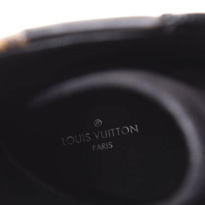 Louis Vuitton Suede Calfskin Monogram LV Black Heart Laureate Platform Desert Boots 37 Black 7 of 8