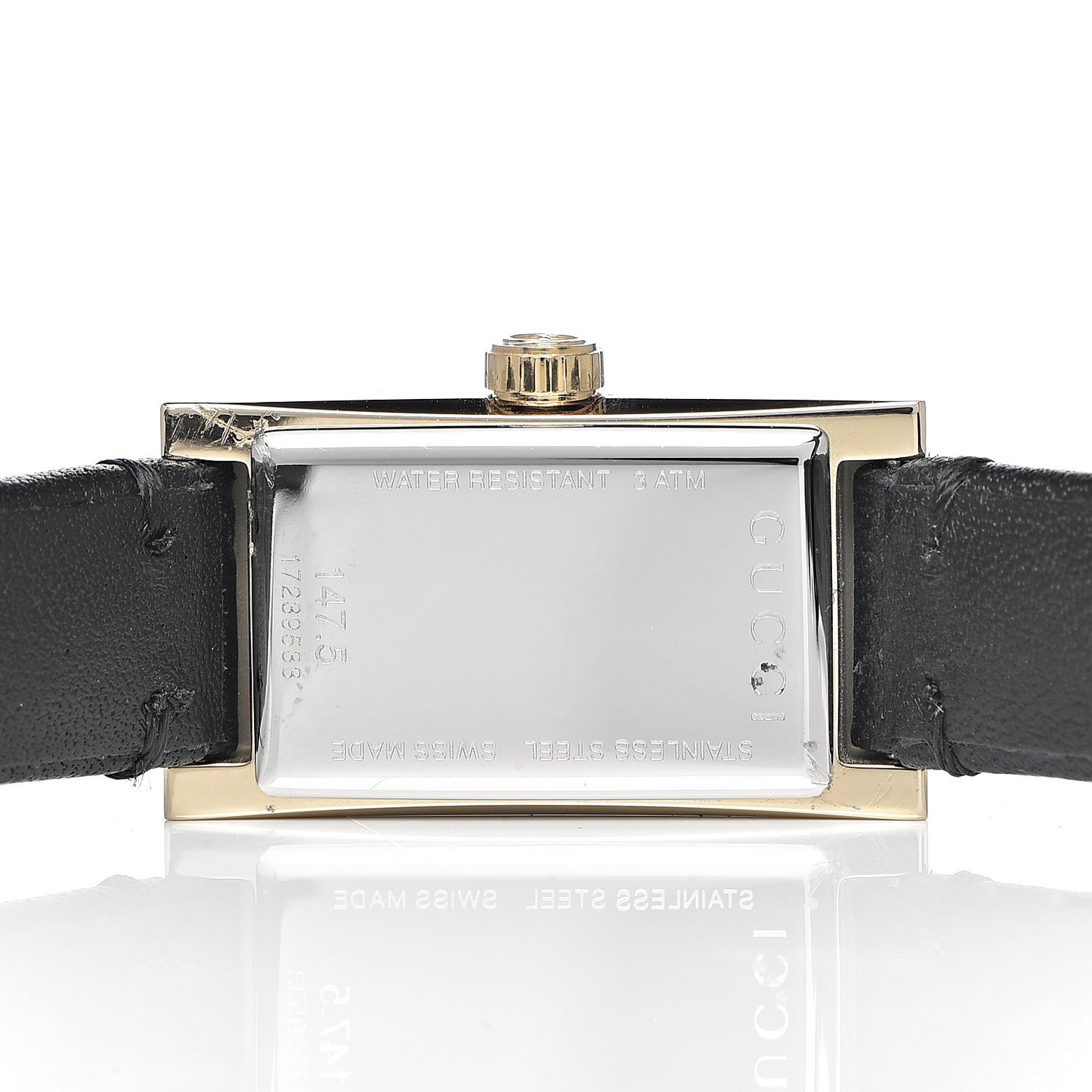 Stainless Steel Calfskin 14mm G-Frame Quartz Watch
