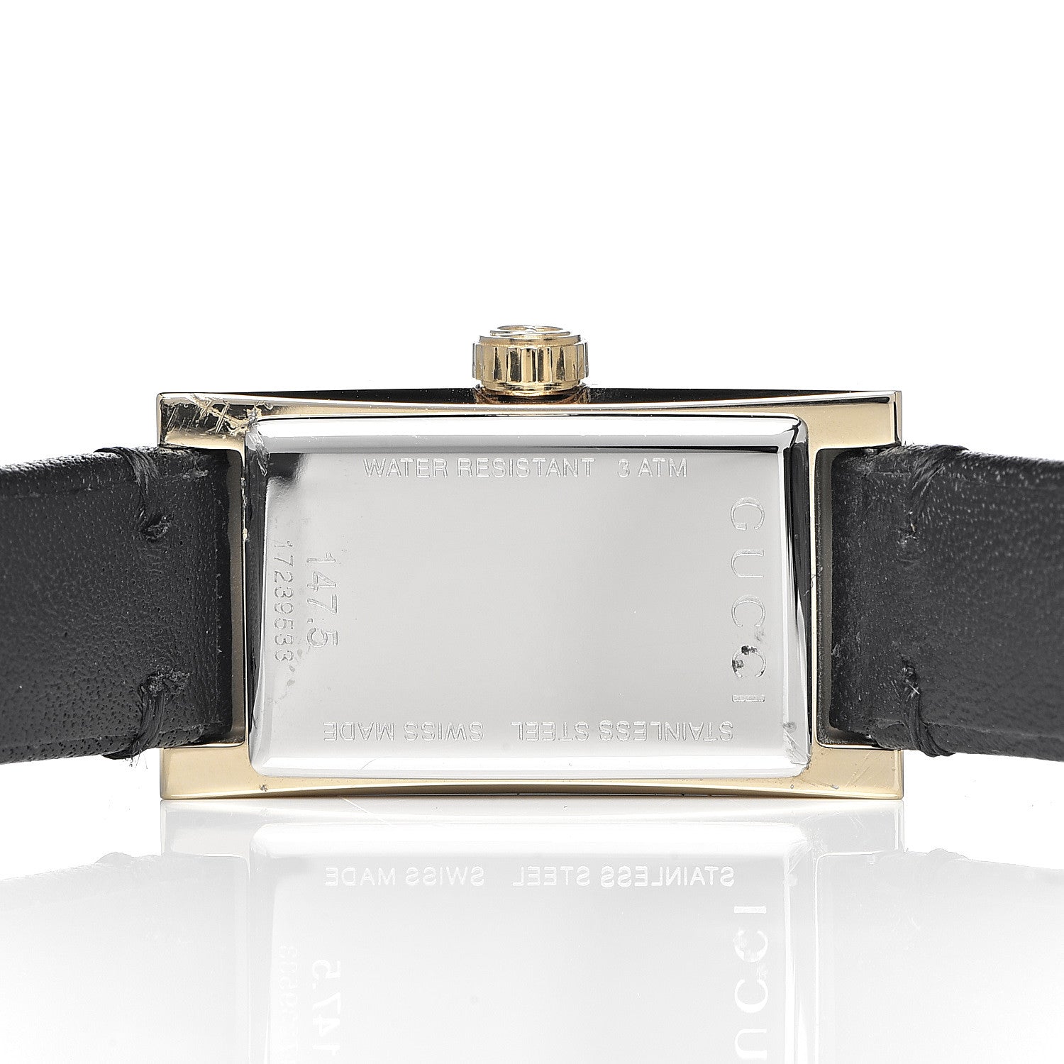 Gucci Stainless Steel Calfskin 14mm G-Frame Quartz Watch 5 of 10