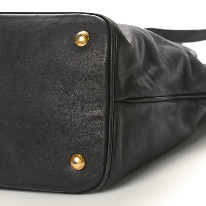 Prada Soft Calfskin Shopping Tote Black 9 of 11