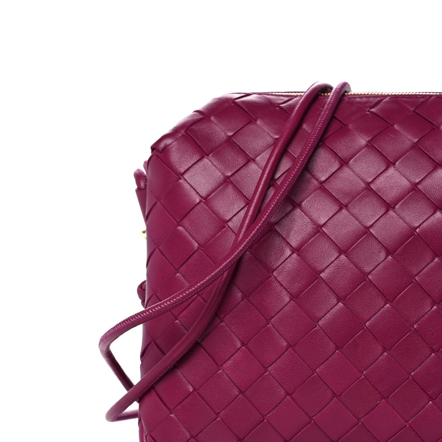 Nappa Intrecciato Small Loop Camera Bag Cinnabar