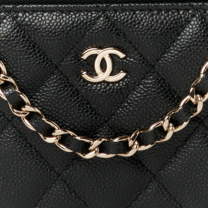 Chanel Caviar Quilted Small Vanity Case With Chain Black 8 of 12
