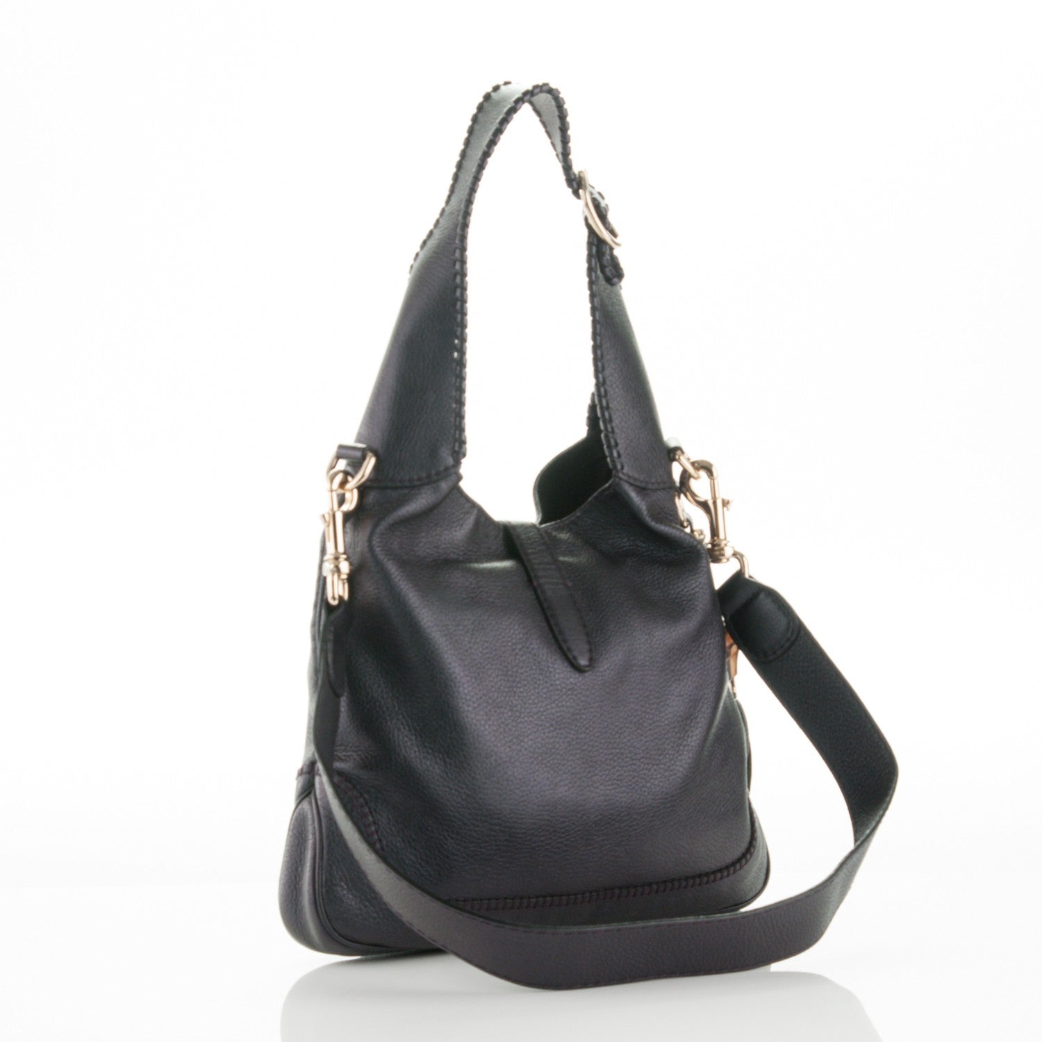 Gucci Metallic Pebbled Calfskin Medium New Jackie Shoulder Bag 4 of 10