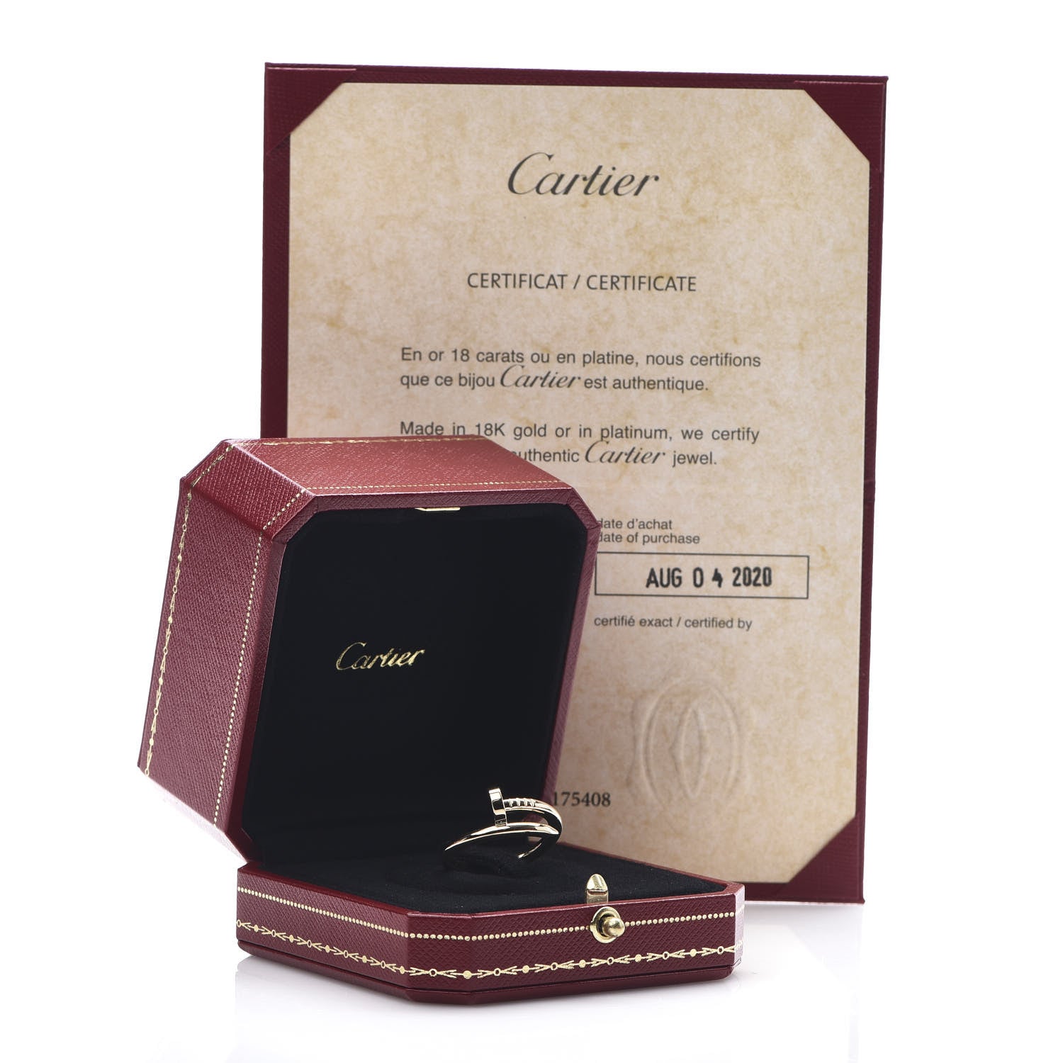 Cartier 18K Yellow Gold Juste Un Clou Ring 57 8 5 of 5