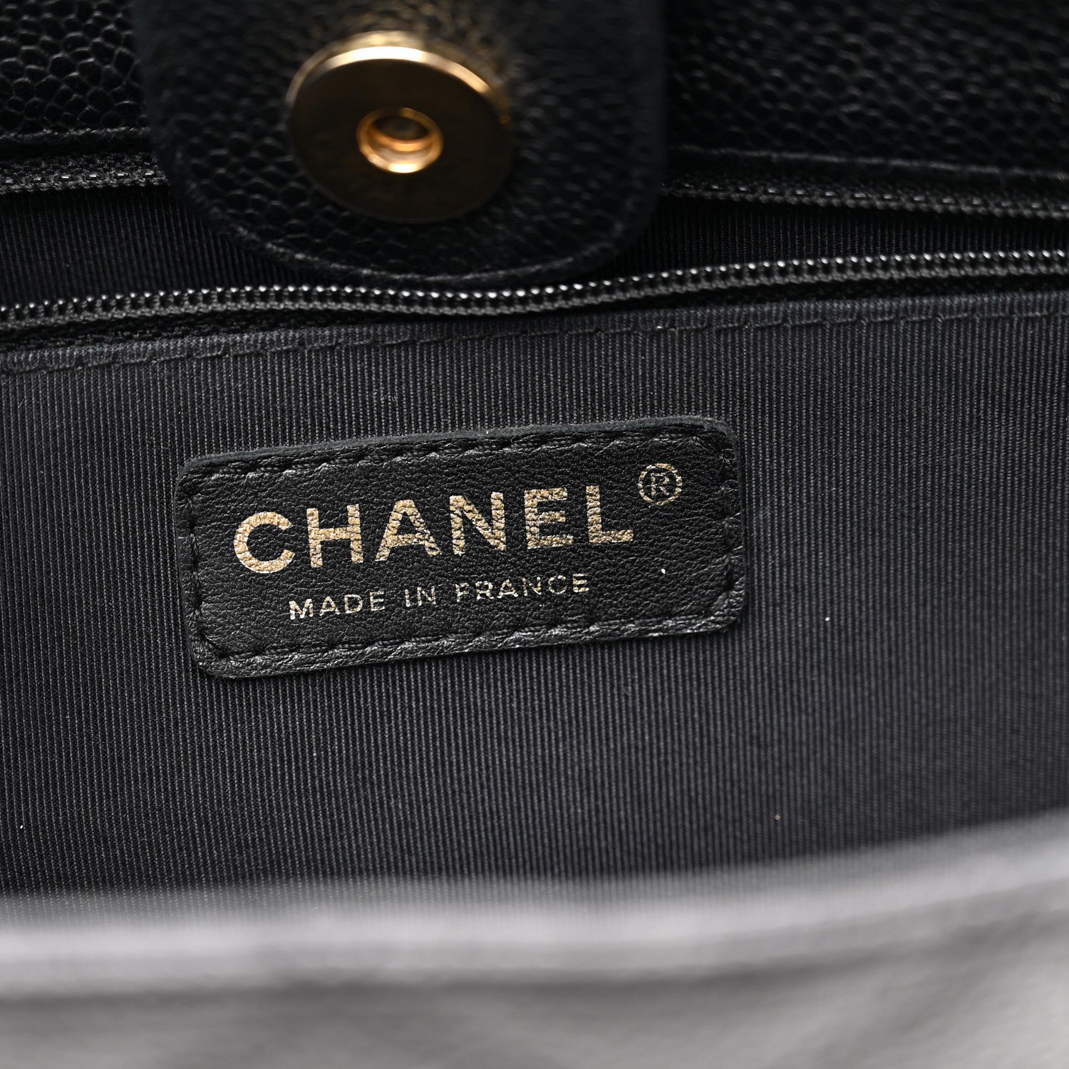 Chanel Caviar Quilted Petit Shopping Tote PST Black 6 of 14
