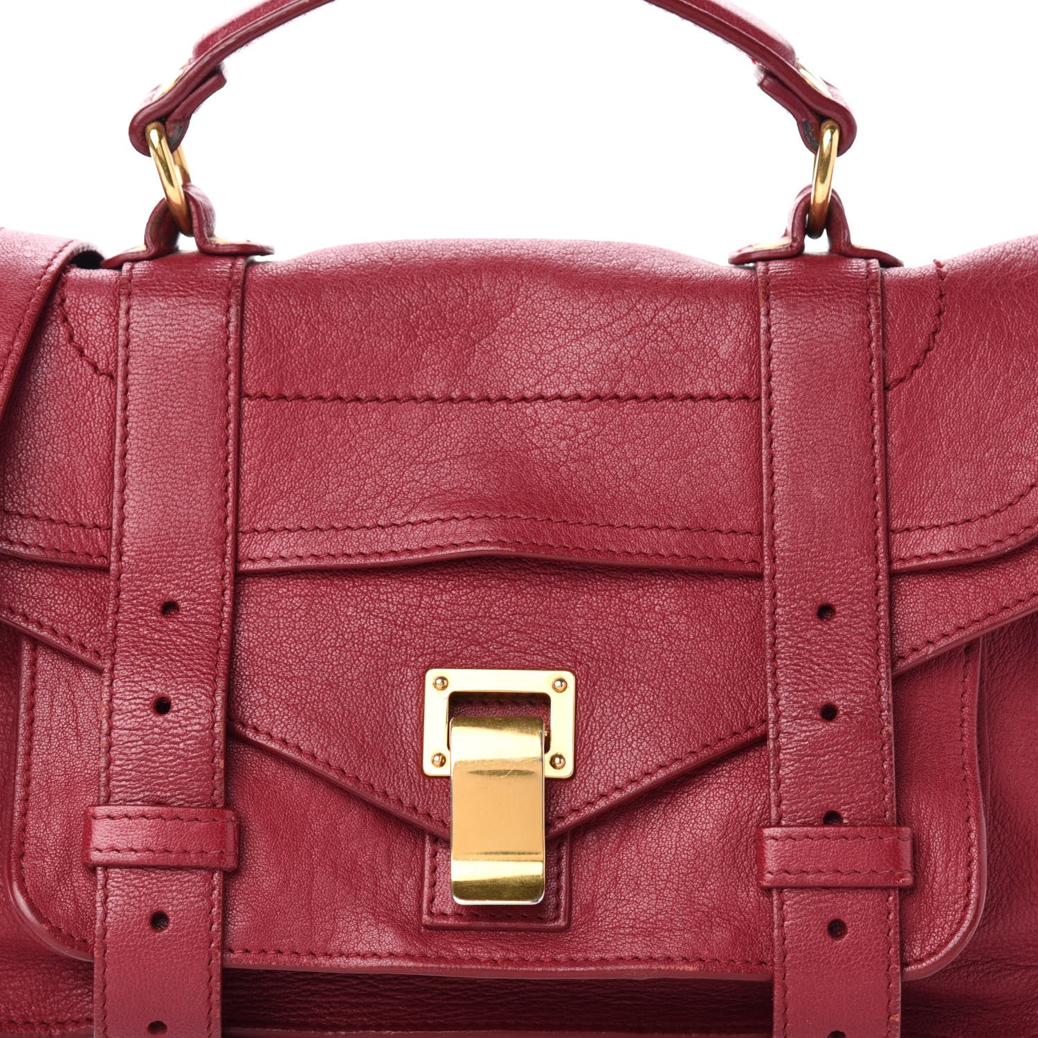 Proenza Schouler Lambskin Tiny PS1 Satchel Chianti 14 of 14