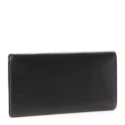 Louis Vuitton Epi Porte Tresor International Wallet Black 2 of 8