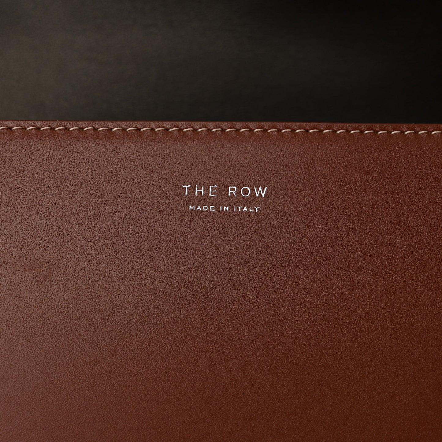 Polished Saddle Calfskin The Sofia 8.75 Crossbody Cherry Wood