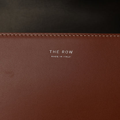 The Row Polished Saddle Calfskin The Sofia 8.75 Crossbody Cherry Wood 6 of 10