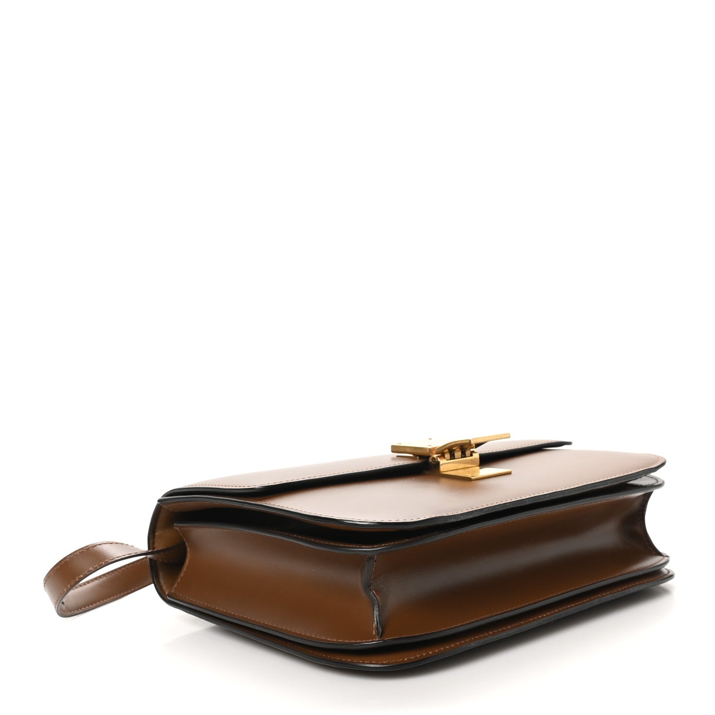 Box Calfskin Medium Classic Box Flap Bag Camel