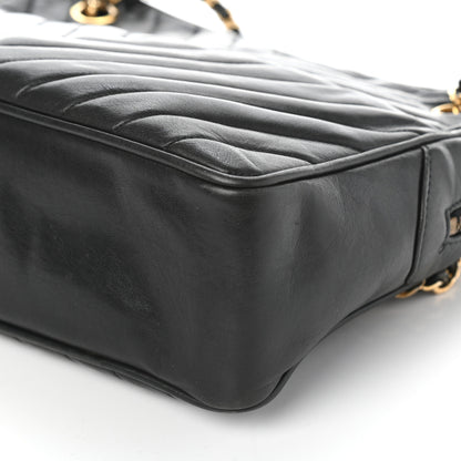 Chanel Lambskin Chevron Quilted Shoulder Bag Black 11 of 11