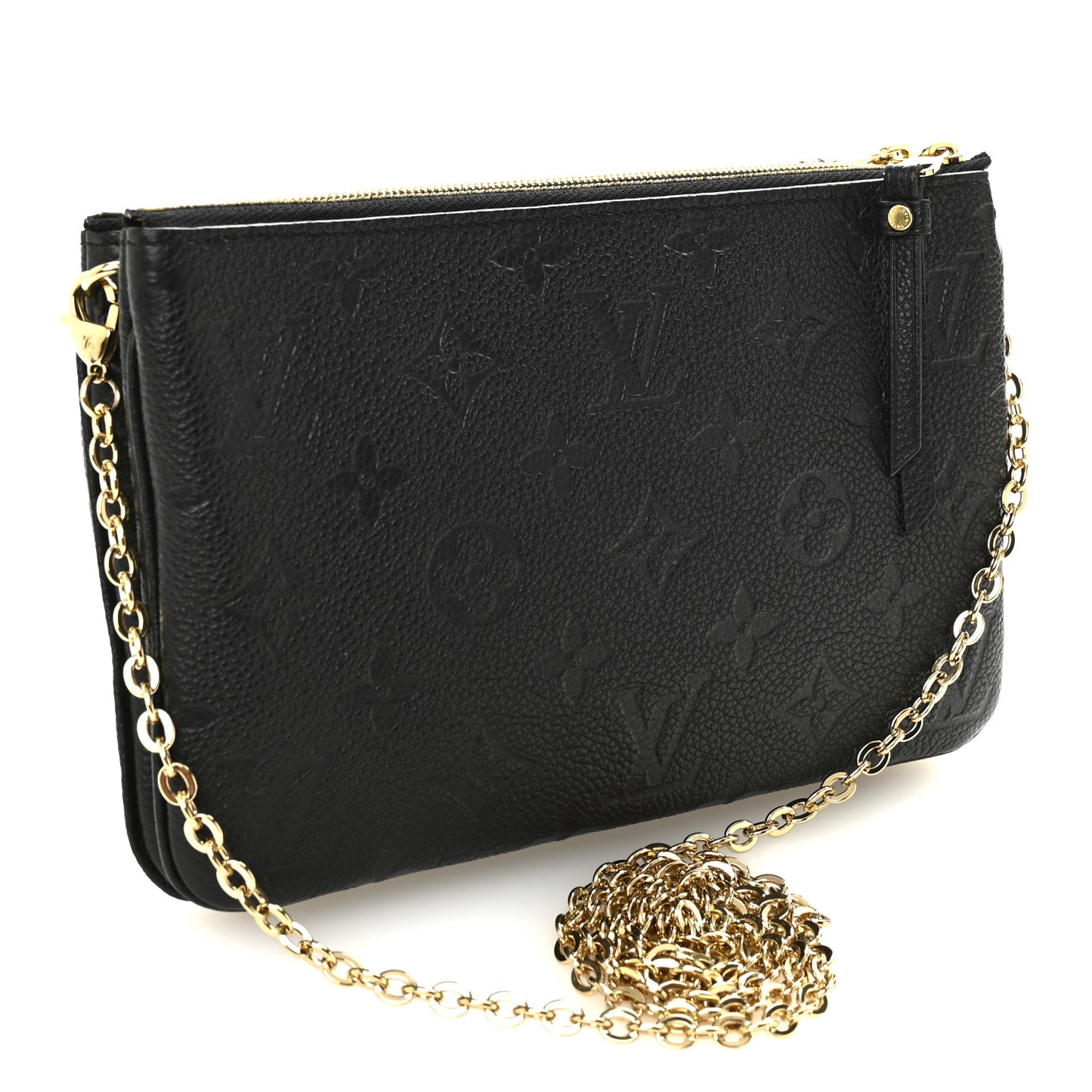 Empreinte Double Zip Pochette Black