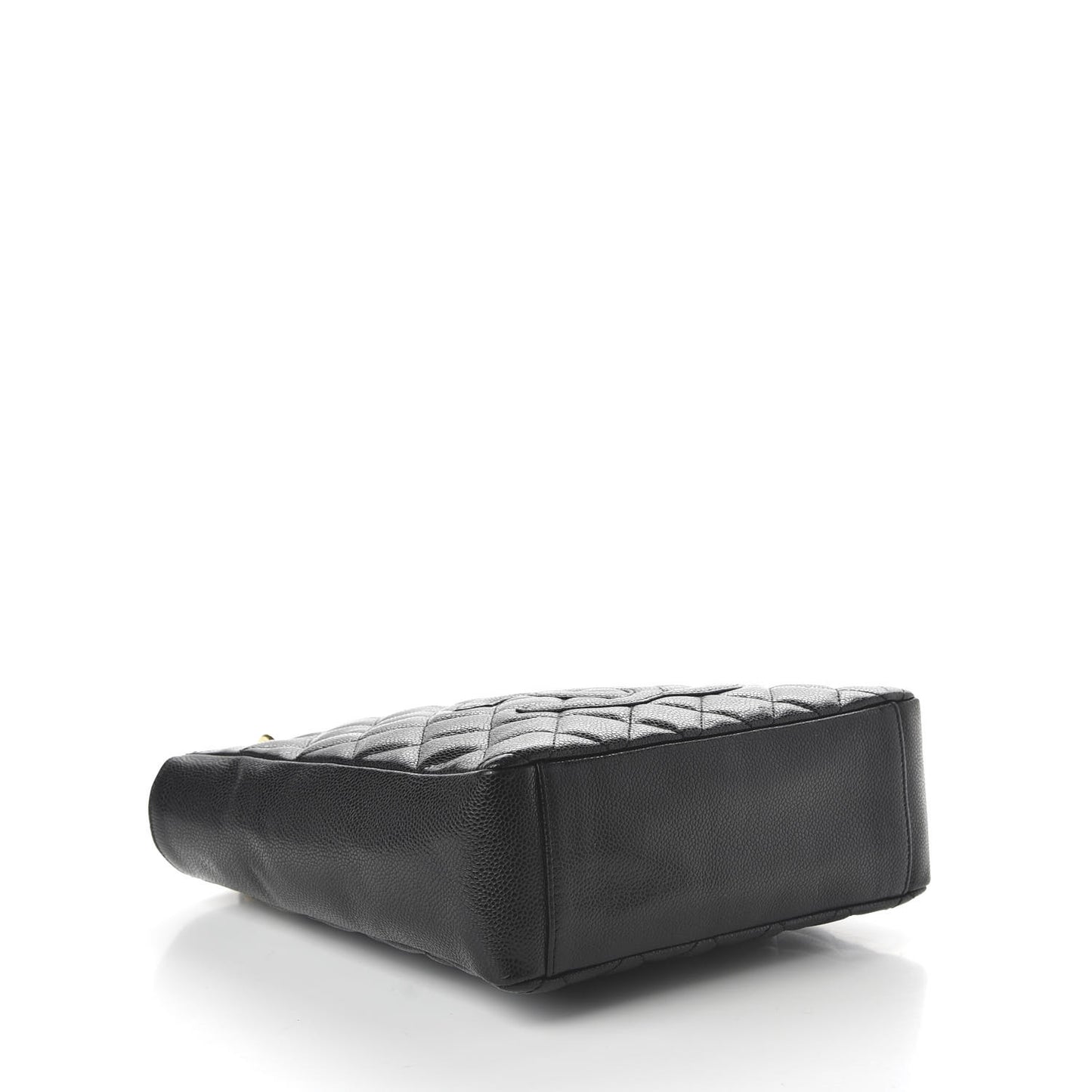 Caviar Quilted Petit Shopping Tote PST Black