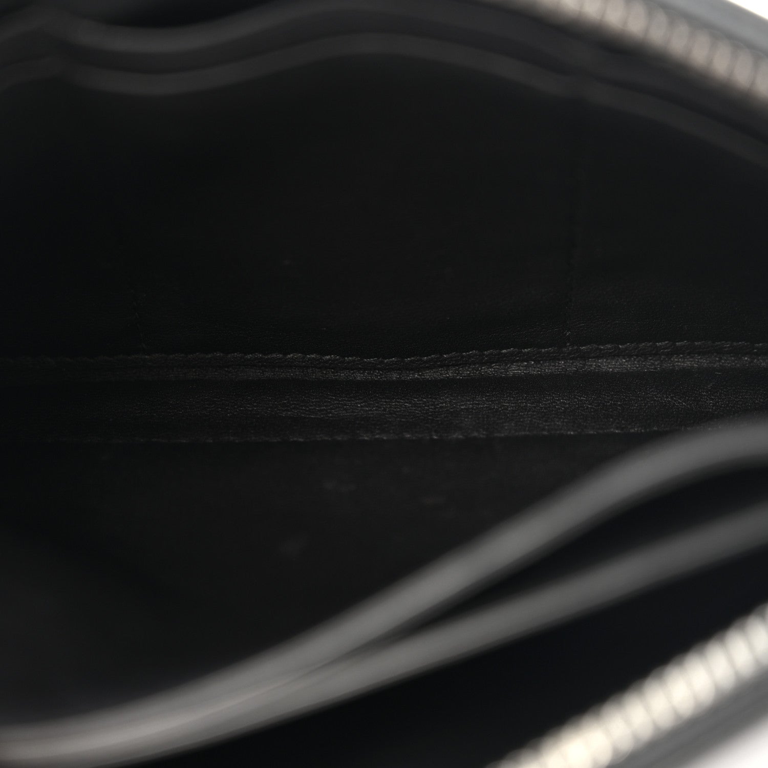 Bottega Veneta Nappa Intrecciato Wristlet Zip Wallet Black 5 of 11