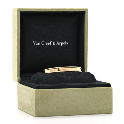 Van Cleef & Arpels 18K Yellow Gold Perlee Signature Bangle Bracelet S 4 of 4