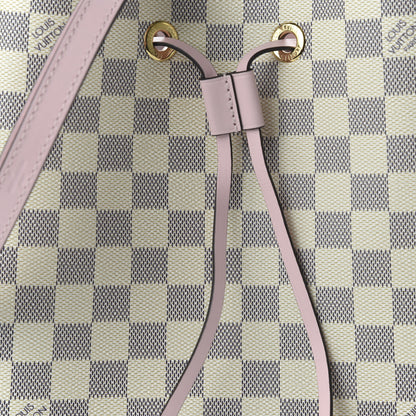 Louis Vuitton Damier Azur Neonoe MM Eau De Rose 8 of 10