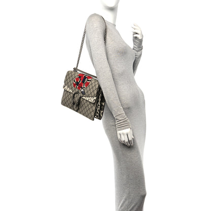 Gucci GG Supreme Monogram Kingsnake Embroidered Medium Dionysus Shoulder Bag White Beige 2 of 11
