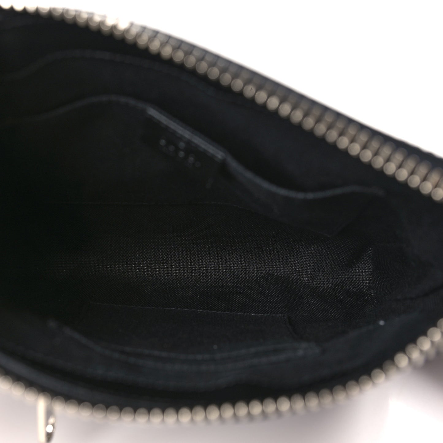 GG Supreme Monogram Web Small Flat Messenger Bag Black Grey