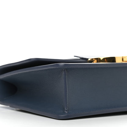 Christian Dior Smooth Calfskin 30 Montaigne Flap Bag Blue 7 of 8