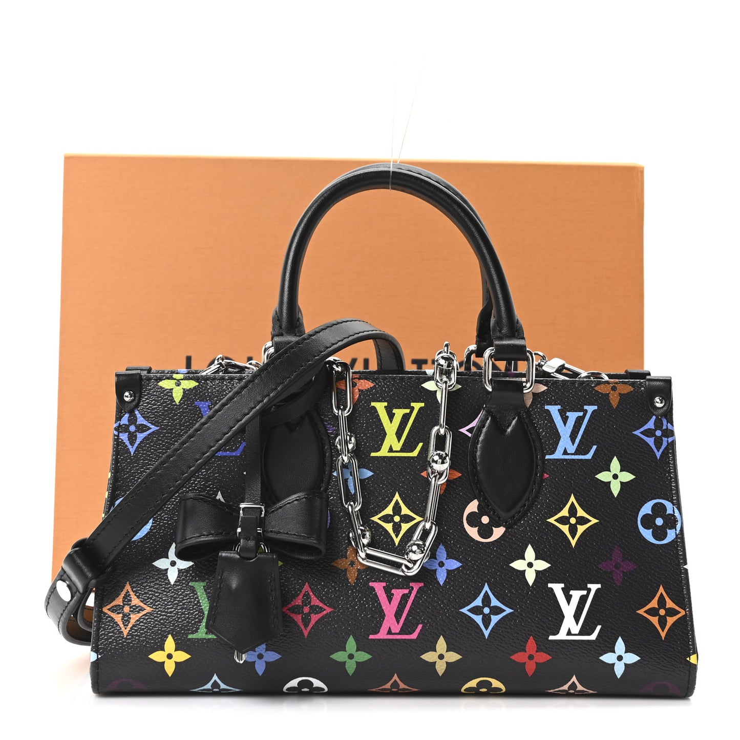 LV X TM Monogram Multicolor OnTheGo East West Black