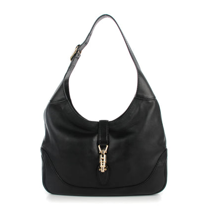 Gucci Calfskin Medium New Jackie Shoulder Bag Black 1 of 7