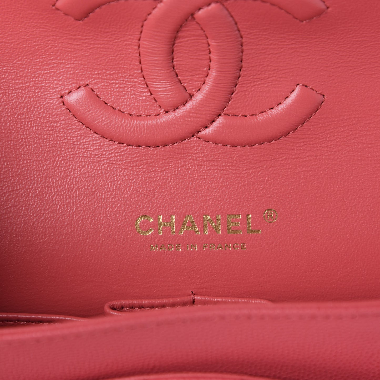 Caviar Quilted Medium Double Flap Dark Pink