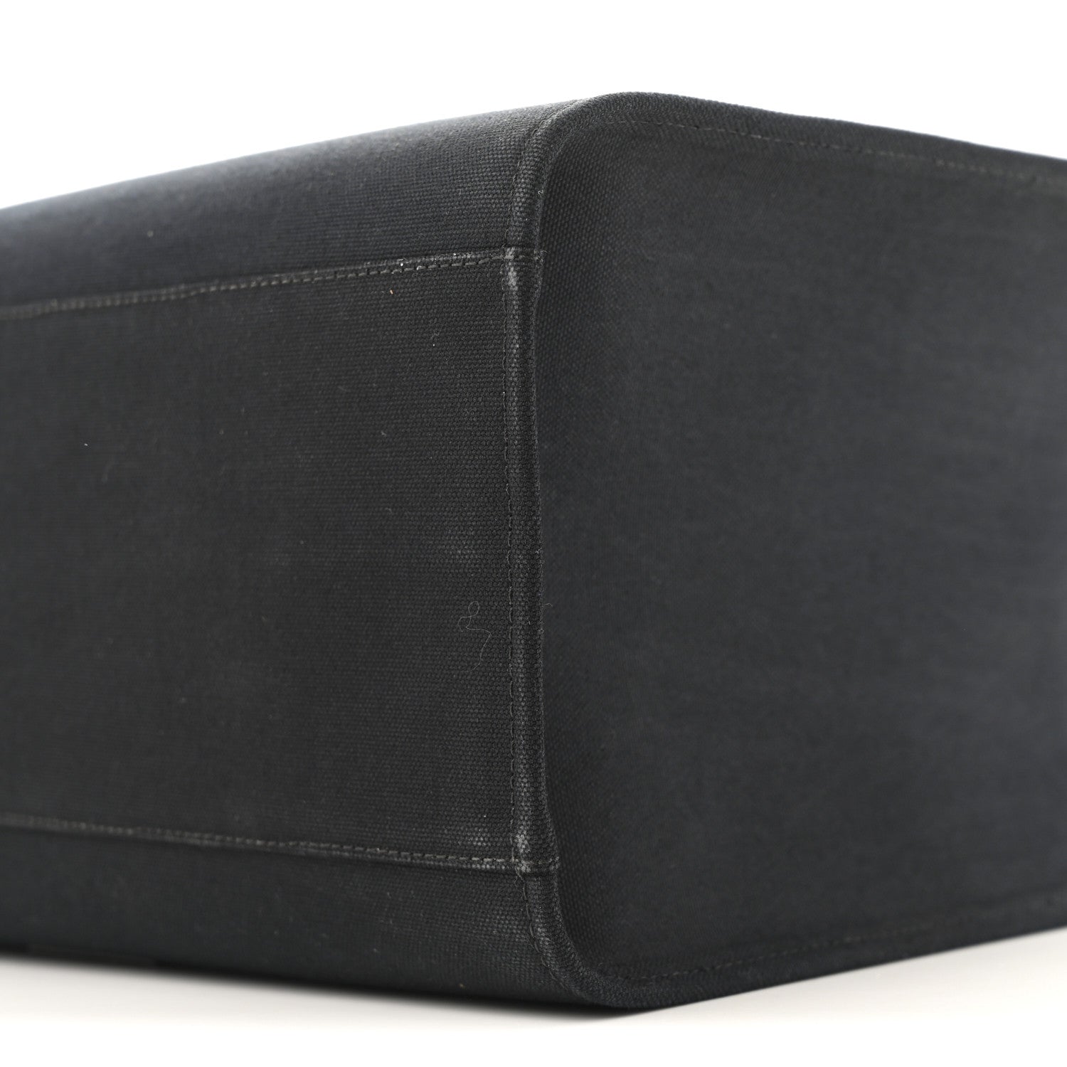 Versace Canvas Suppler Calfskin Cabas GV Signature Tote Black 10 of 14