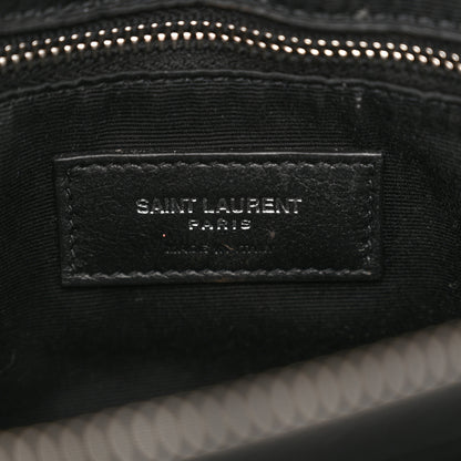 Saint Laurent Calfskin Y Quilted Monogram Medium Loulou Chain Satchel Black 6 of 16