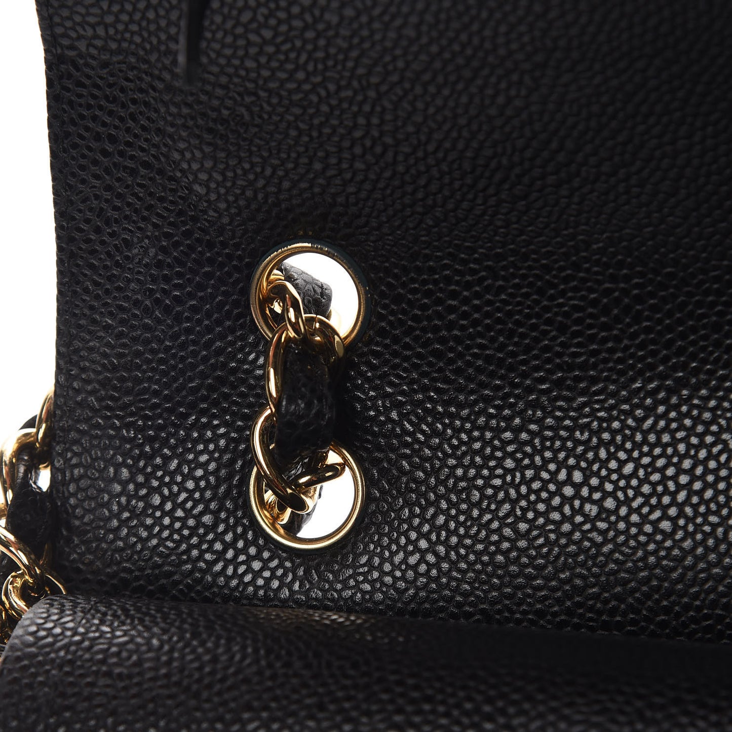 Caviar Quilted Maxi Double Flap Black