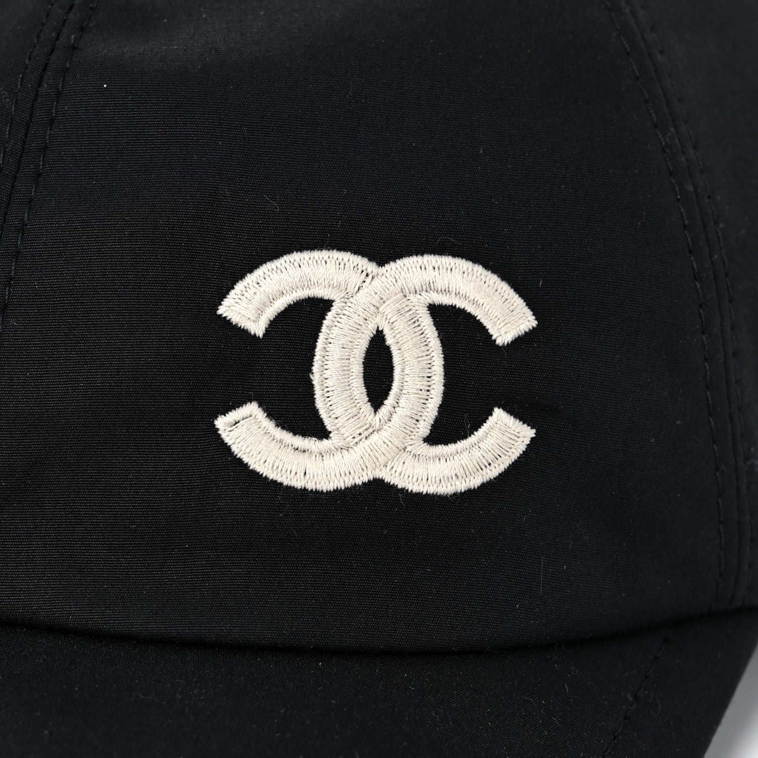 Chanel Cotton CC Cap Hat Black 7 of 10