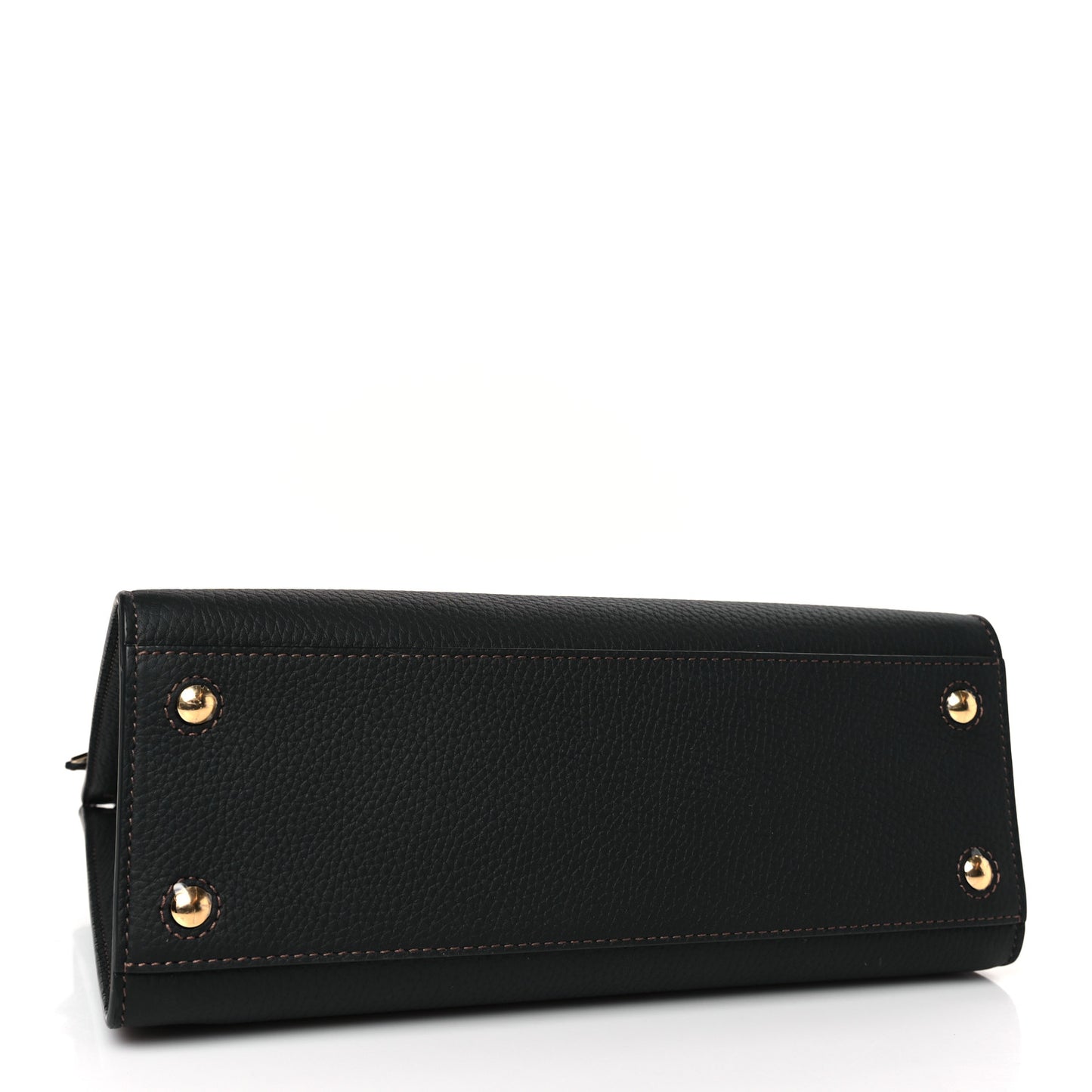 Grained Calfskin Small Frances Tote Black