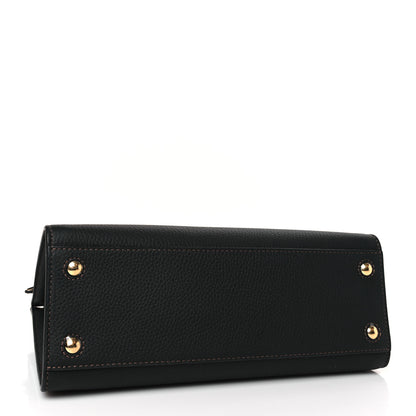 Burberry Grained Calfskin Small Frances Tote Black 4 of 8