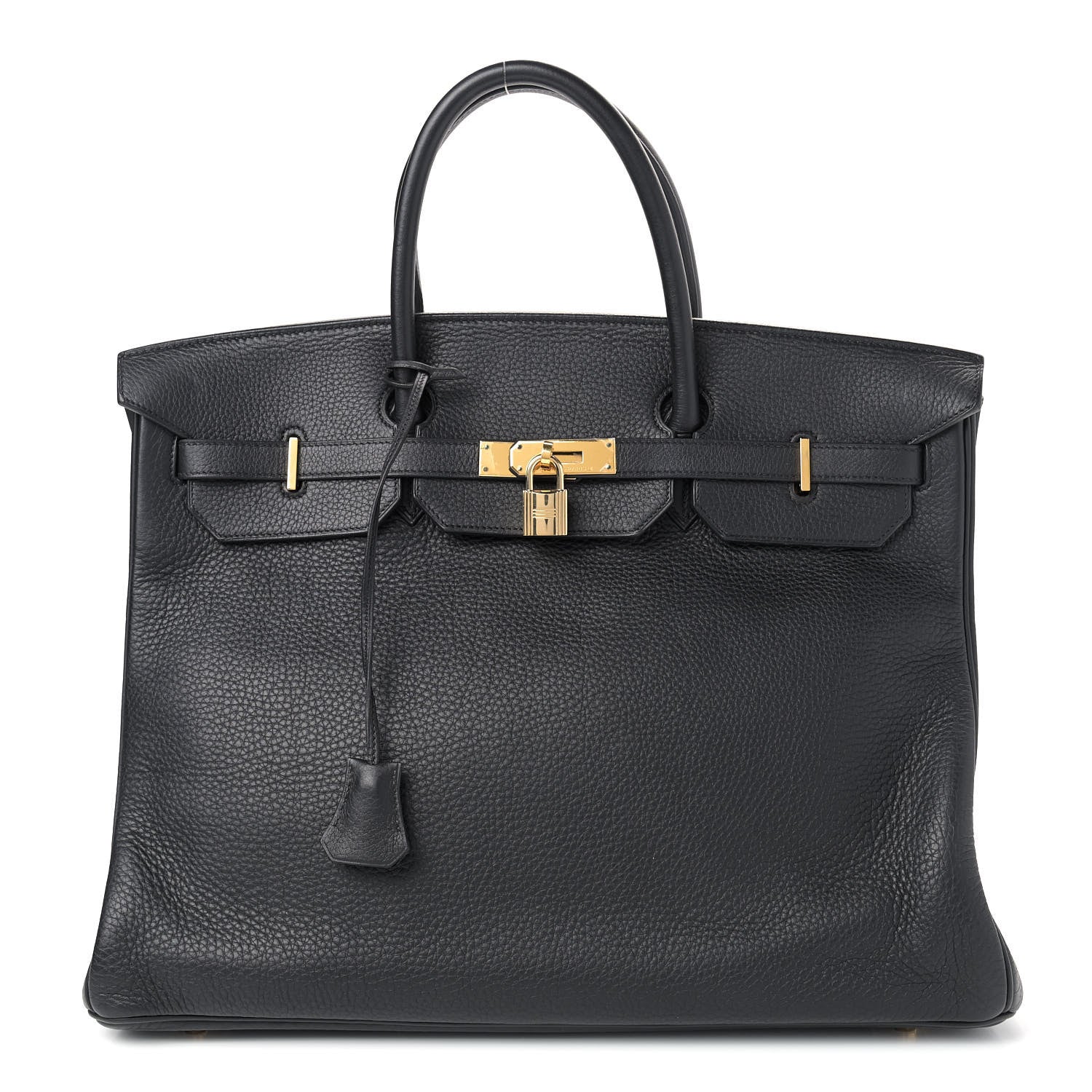 Hermes Taurillon Clemence Birkin 40 Black 1 of 9