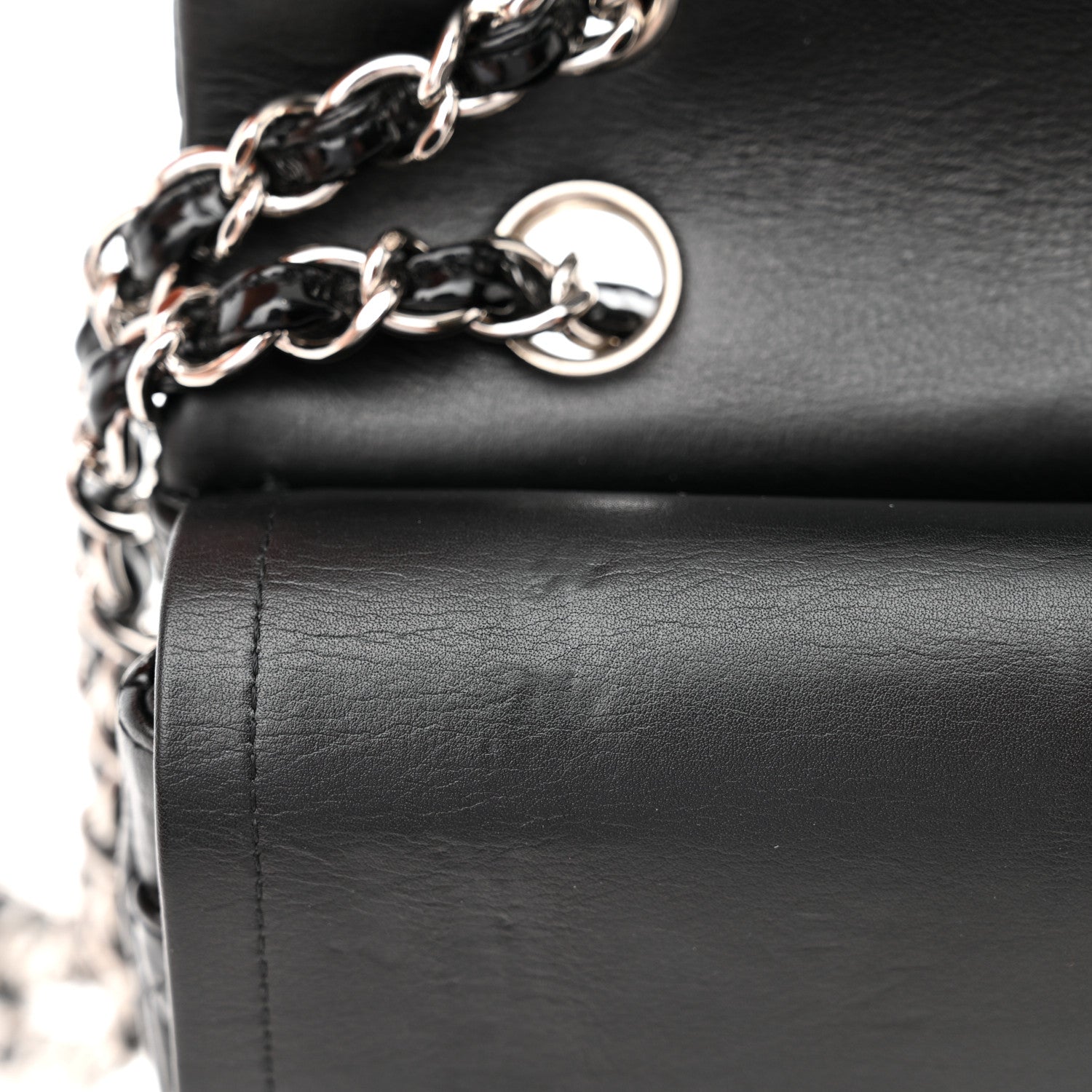 Chanel Patent Quilted Medium Double Flap Black 12 of 13