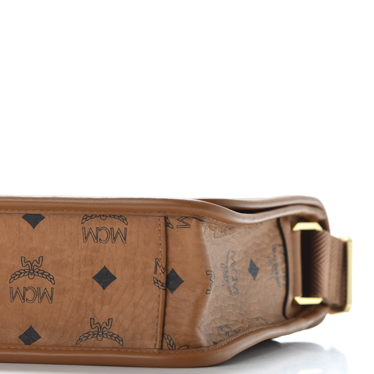 MCM Visetos Small Klassik Messenger Bag Cognac 6 of 8