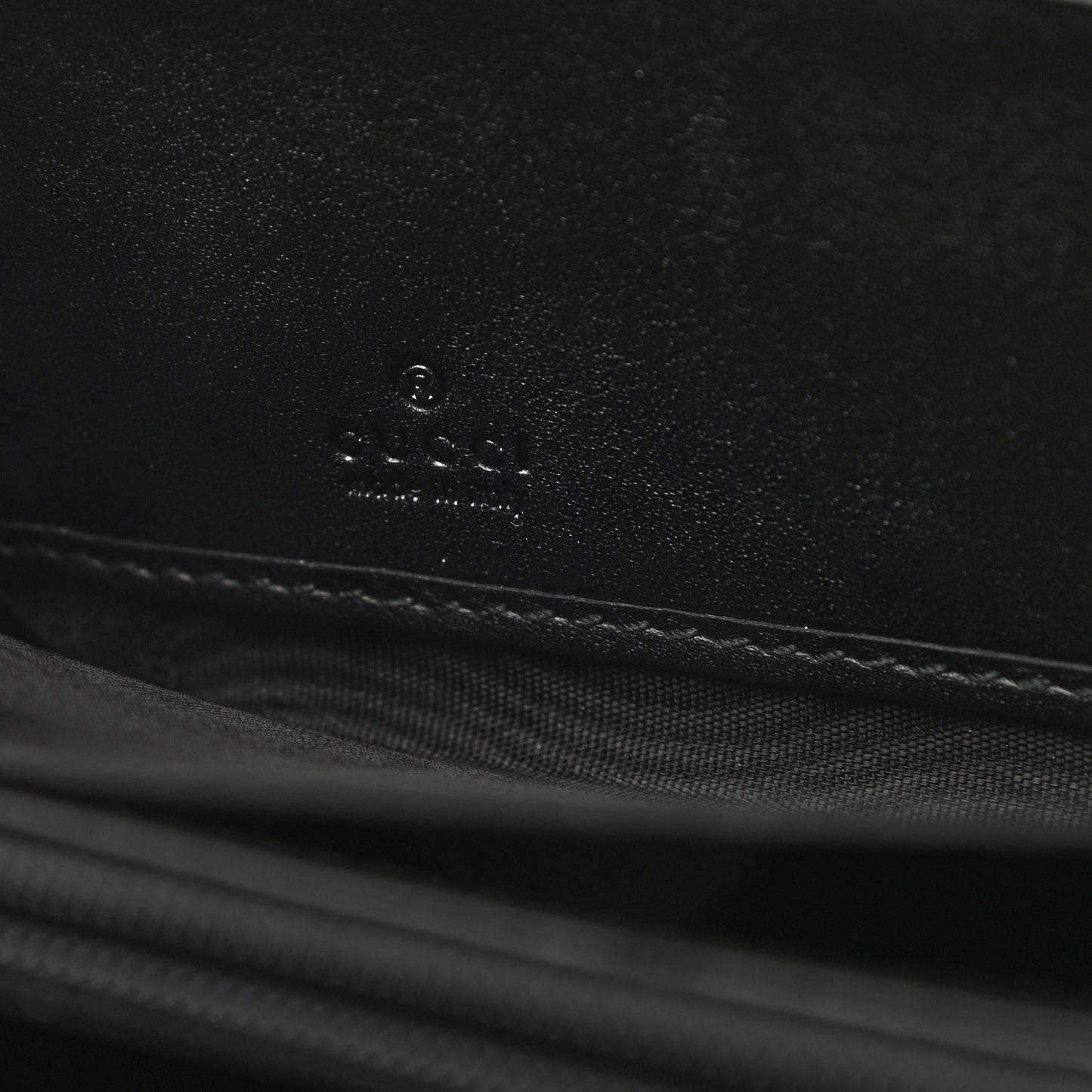 Calfskin Matelasse GG Marmont Zip Around Wallet Black