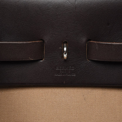 Hermes Toile Vache Hunter Herbag 30 PM Backpack Etoupe Ebene 9 of 17