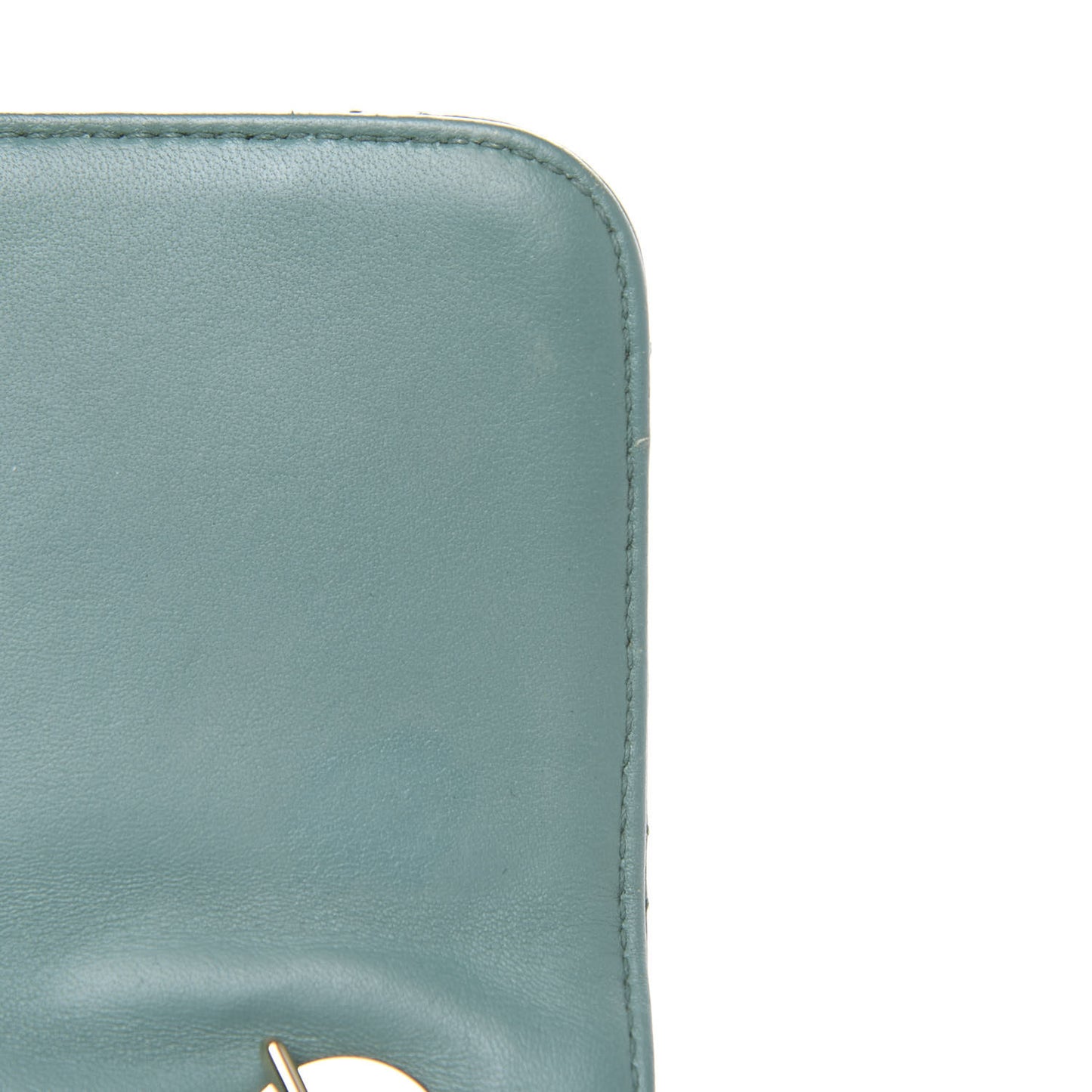 Lambskin Quilted Small Trendy CC Flap Dual Handle Bag Light Green