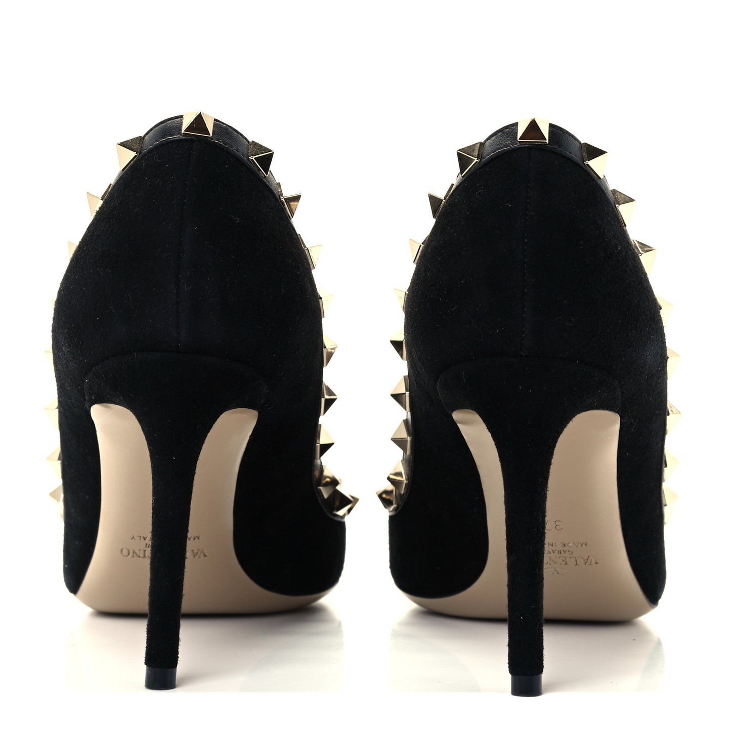 Suede Rockstud 85mm Pumps 37 Black