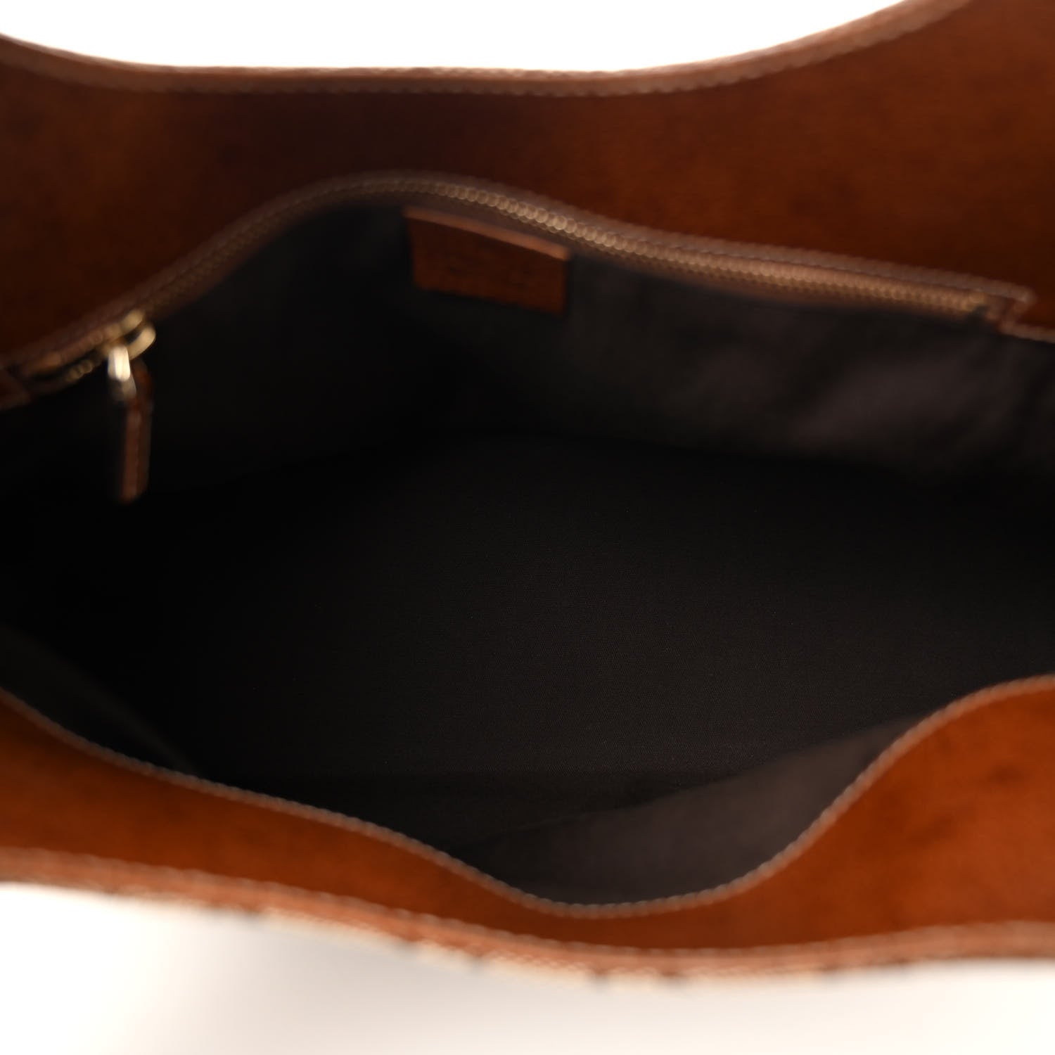 Gucci Monogram Bamboo Handle Bag Brown 5 of 10