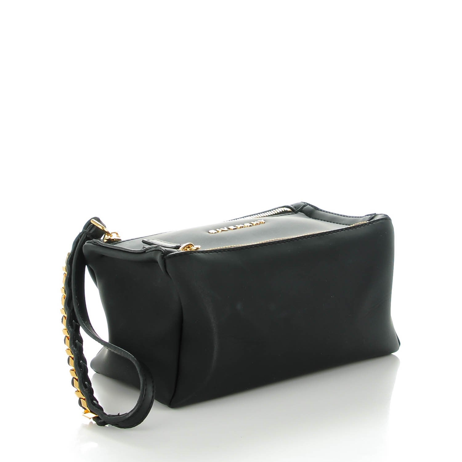Givenchy Rubber Effect Calfskin Pandora Wristlet Black 4 of 7
